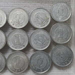 ☆１円アルミ貨／昭和３０年／１８枚ケース入☆の画像4