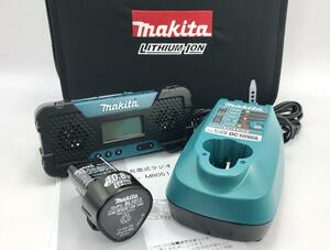 新品 マキタ ラジオ MR051 本体のみ + バッテリ + 充電器 + ケース 10.8V ( 充電式ラジオ 未使用 充電式 本体 コードレスラジオ 未使用品 )