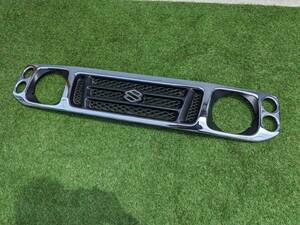 * Jimny front plating grill original 1 jpy start selling out! tab damage less JA22 JA12 JB32 etc. G6 *