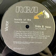 【DISCO】【SOUL】Esther Williams - Inside Of Me / RCA Victor AFL1-4023 / VINYL LP / US / Larry Levan_画像4