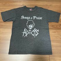 1円〜 売切 新品 未使用 90s THE ADICTS アディクツ Tシャツ Mサイズ グレー バンドT UKパンク 希少 古着 半袖 Tee _画像1