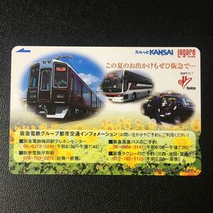 2004年度券売機発売柄ー「阪急電鉄グループ都市交通インフォメーション」ー阪急ラガールカード(使用済スルッとKANSAI)