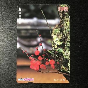 2001年2月1日発売柄ー花シリーズ「梅」ー阪急ラガールカード(使用済スルッとKANSAI)