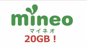 mineo マイネオ パケットギフト 9999MB*2