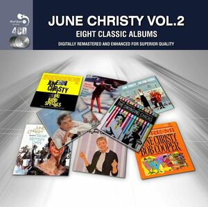 廃盤 ジャズ June Christy 8 CLASSIC ALBUMS 2 4枚組 ジューン・クリスティ 入手困難盤　妖艶な歌声 女性ジャズ・ヴォーカル最高峰