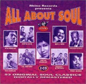 貴重廃盤 All About Soul -53 Original Soul Classics　サザン・ソウル究極の２枚組ベスト　全53曲　もっとも充実した絶頂期の作品を網羅