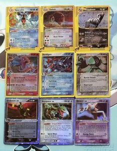 ポケモンカード 英語版 Gyarados ギャラドス Golem ゴーレム Houndoom ヘルガー Umbreon ブラッキー 9枚セット Pokemon Cards 海外PSA Base