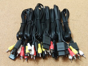 SFC N64 GC interchangeable AV cable . together 10ps.@ Hsu fami Super Famicom Game Cube Nintendo Nintendo 64 all-purpose Ob3