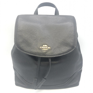 【中古】COACH　リュック　ブラック　コーチ[240017624087]