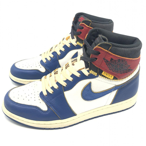 【中古】Union×Nike Air Jordan 1 Retro High OG NRG Storm Blue/Varsity Red 28.5cm BV1300-146　ユニオン　ナイキ[240017627021]