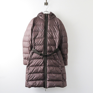 国内 JPタグ モンクレール MONCLER NANTES ダウンコート 00/ブラウン ナイロン フード ベルト モンクレールジャパン【2400013859158】