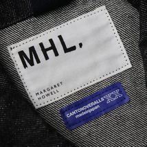 美品 エムエイチエル マーガレットハウエル MHL SHOP限定 DENIM デニムジャケット 36/ブラック Gジャン ブルゾン【2400013873277】_画像7