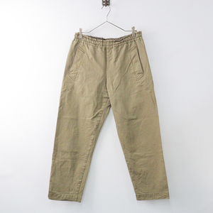 2019AW エムエイチエル マーガレットハウエル MHL SANFORISED COTTON DRILL イージーパンツ 3/カーキ【2400013873352】