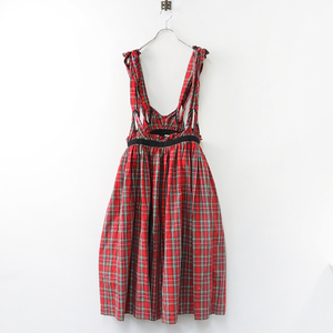 AD2021 Toriko Comme des Garcons tricot COMME des GARCONS tartan проверка подвешивание юбка M/ красный джемпер flair [2400013870993]