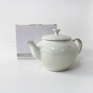 unused ru Crew zeLE CREUSET small teapot / ivory small teapot tableware [2400013889483]