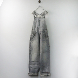  mina perhonen mina perhonen always Denim overall 36/ gray overall Vintage processing all-in-one [2400013890359]