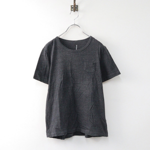 リゼッタ レバジック Lisette les basiques コットンポケットTシャツ 38/チャコールグレー カットソー トップス【2400013882163】