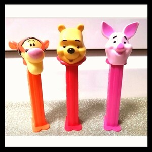 [ free shipping!] Disney Winnie The Pooh Tiger Piglet PEZpetsu figure 