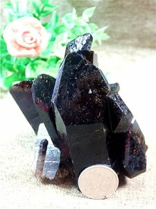 AAA級【魔除け】◆天然モリオン(黒水晶）クラスター179C6-55C103D