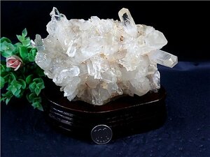 ◆超強いパワーヒマラヤ産天然水晶クラスター179B6-141B148D