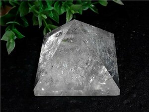 AAA級☆高透明度天然水晶ピラミッド179B8-78B21Z