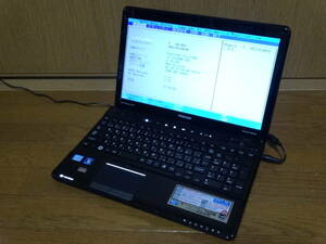 【ジャンク】東芝 dynabook T551/T6DB (15.6インチ/Core i7-2670QM/2GB/HDDなし) BIOS起動確認 バッテリー充電不可 本体のみ