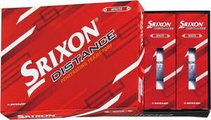 DUNLOP(ダンロップ) ゴルフボール SRIXON DISTANCE9 2022年モデル 1ダース(12個入り) ホワイト/パ