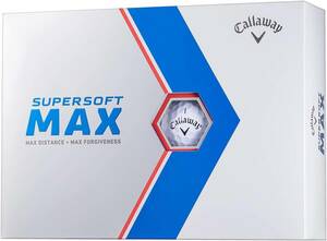 キャロウェイ(Callaway) ゴルフボール SUPERSOFT MAX 1ダース(12個入り) 2ピース