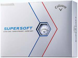 キャロウェイ(Callaway) ゴルフボール SUPERSOFT 1ダース(12個入り) 2ピース