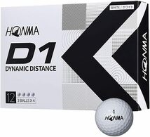 HONMA GOLF(本間ゴルフ)日本正規品 ホンマ D1 ゴルフボール1ダース(12個入) 2022モデル 「BT2201」_画像1