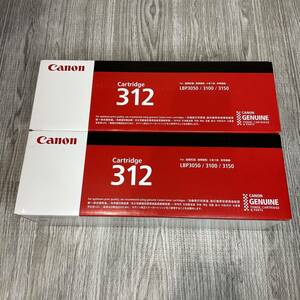 [ unused, unopened ]Canon Canon toner cartridge CRG-312 Cartridge 312 2 piece set black 