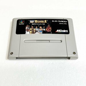 ＷＷＦロイヤルランブル　♪動作確認済♪５本まで同梱可♪　SFC　スーパーファミコン