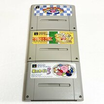 星のカービィ３ スーパーデラックス カービィボウル セット　♪動作確認済♪５本まで同梱可♪　SFC　スーパーファミコン_画像1