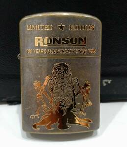 1円～ RONSON ロンソン オイルライター WIND LITE ウインドライト 100周年記念 限定 モデル LIMITED EDITION 100YEARS ANNIVERSARY