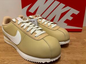 新品23.5cm ナイキ NIKE レザーコルテッツ CORTEZ　ベージュ