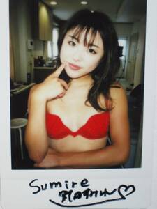 [ Noda sumire ] with autograph raw Cheki ( site Cheki )1*DVD buy privilege * great popularity star, active service woman p Logo ru fur san!