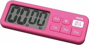 ピンク PK TD-395 100分 大画面 マグネット付き タイマー でか見えプラスタイマー 学習 勉強 キッチン ピンク