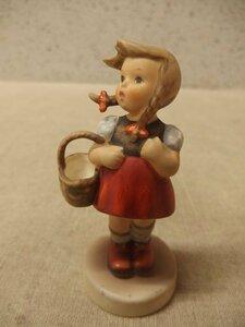 0540178w【ゲーベル フンメル人形 グレーテル】Goebel/W.Germany/Little shopper Gretel/H10.5cm程/中古品