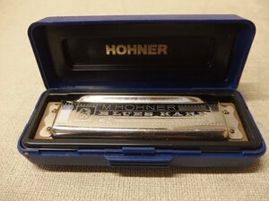 0540248s[M.HOHNER BLUES HARP] сигнал na-/ губная гармошка / губная гармоника / в кейсе /10×2.7×1.7cm степени / б/у товар 