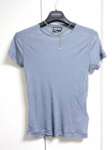  diesel DIESEL short sleeves shirt T-shirt cut and sewn tops gray S T-CHAINE-B1 ZAOAOZLL