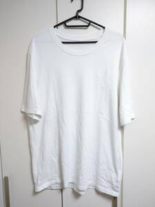 アミ AMI Alexandre Mattiussi Tシャツ カットソー ハートロゴ刺繍 白 XL E22U7S002.726 ZAOAIIMM