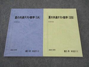 WP04-058 駿台 夏の共通テスト数学IA/IIB テキスト 通年セット 未使用 2023 計2冊 07s0C