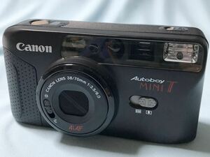 コンパクトフィルムカメラ　Canon Autoboy Mini T Compact Film Camera キャノン オートボーイ #3922219 シャッター切れました!