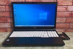 1円～ ●富士通 LIFEBOOK A746/P / Core i7 6600U (2.60GHz) / メモリ 8GB / SSD 256GB / DVD / 15.6型 フルHD (1920×1080) / Win10 Pro