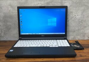 1円～ ●富士通 LIFEBOOK A746/P / Core i7 6600U (2.60GHz) / メモリ 8GB / SSD 256GB / DVD / 15.6型 フルHD (1920×1080) / Win10 Pro