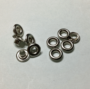 即決/両面ハトメ200番/ニッケル/内径約3.0mm・外径約8.0ｍｍ/300組/銅/A1