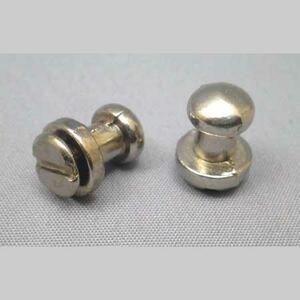 即決/ギボシ/ニッケル/合金製/頭径6.8mm/全高10.8mm/10組/4番/小