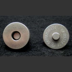 即決/マグネットホック/18mm/シルバーグレー/20組/厚/10番