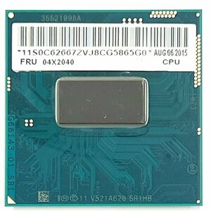 CPU Intel Core i3 4100M 2.5GHz SR1HB Lenovo ThinkPad L540 20AUS0VH00 動作OK ノートパソコン PCパーツ 部品 パーツ YA3381_B2205N076