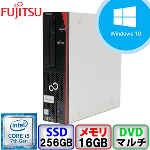  Fujitsu ESPRIMO D587/S Core i5 64bit 16GB память 256GB SSD Windows10 Pro Office установка б/у настольный персональный компьютер A разряд B2111D032